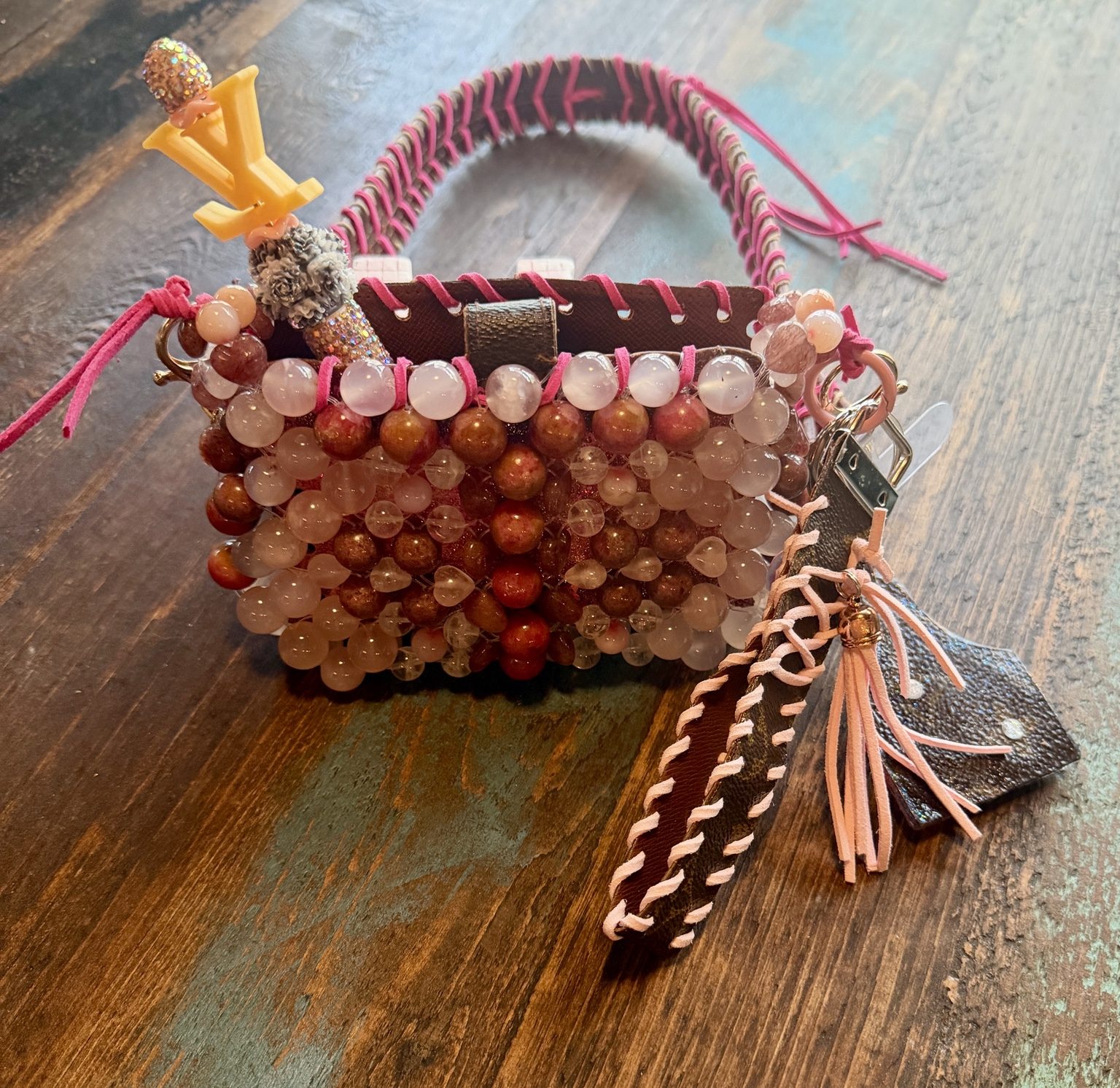 Rose Canyon Up-Cycled Luxury Shoulder Bag photo 5