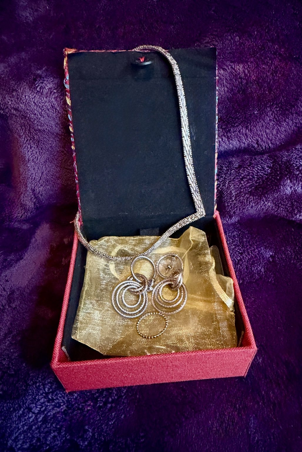 925 Sterling Silver Jewelry Box Set