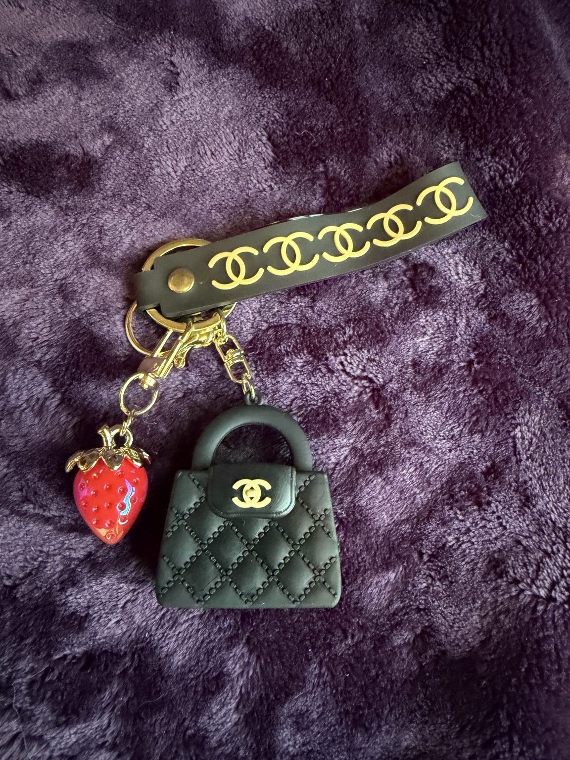 $8 Keychain #23 — Black Fashion Purse Keychain