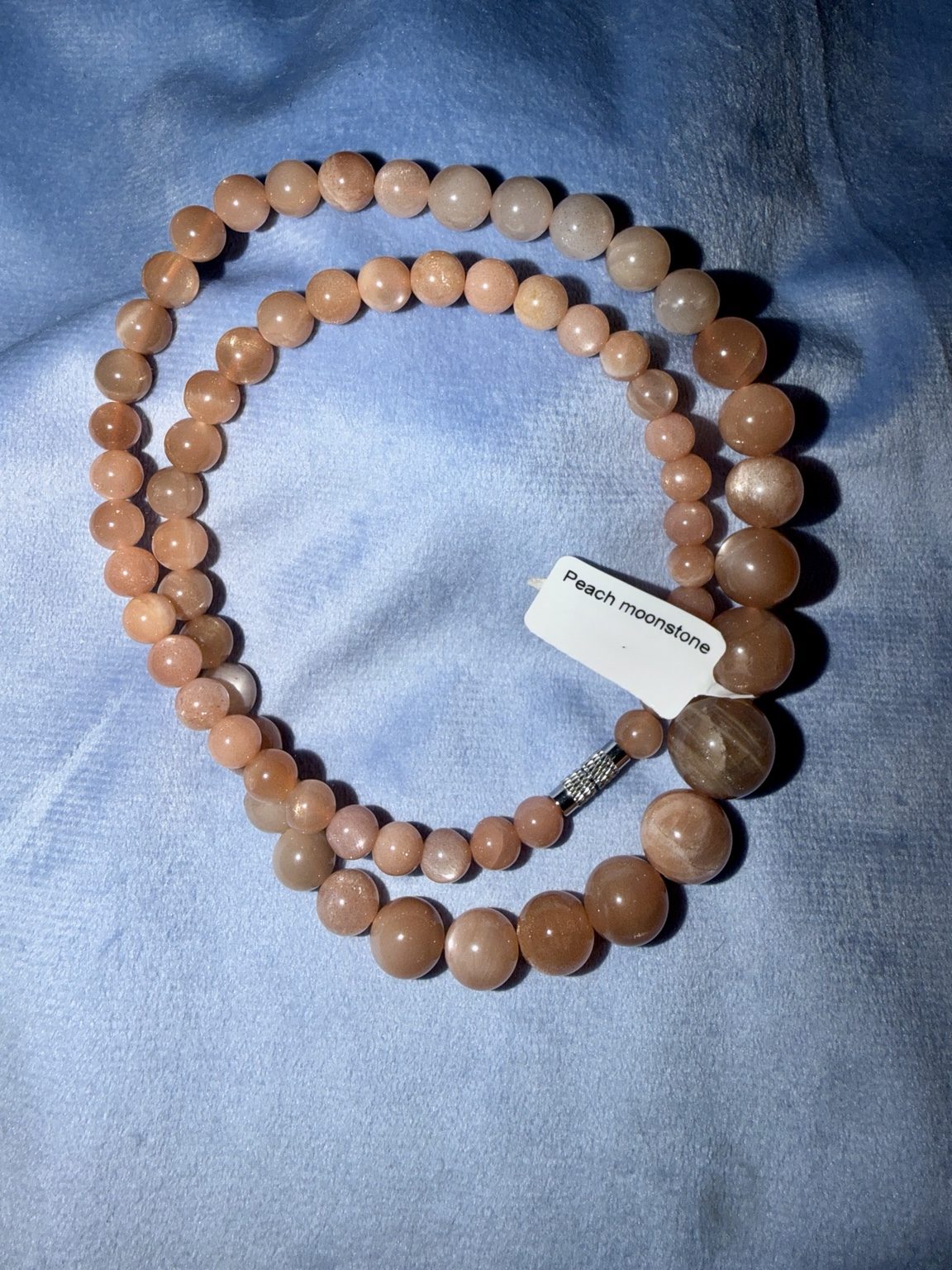 Peach Moonstone Necklace
