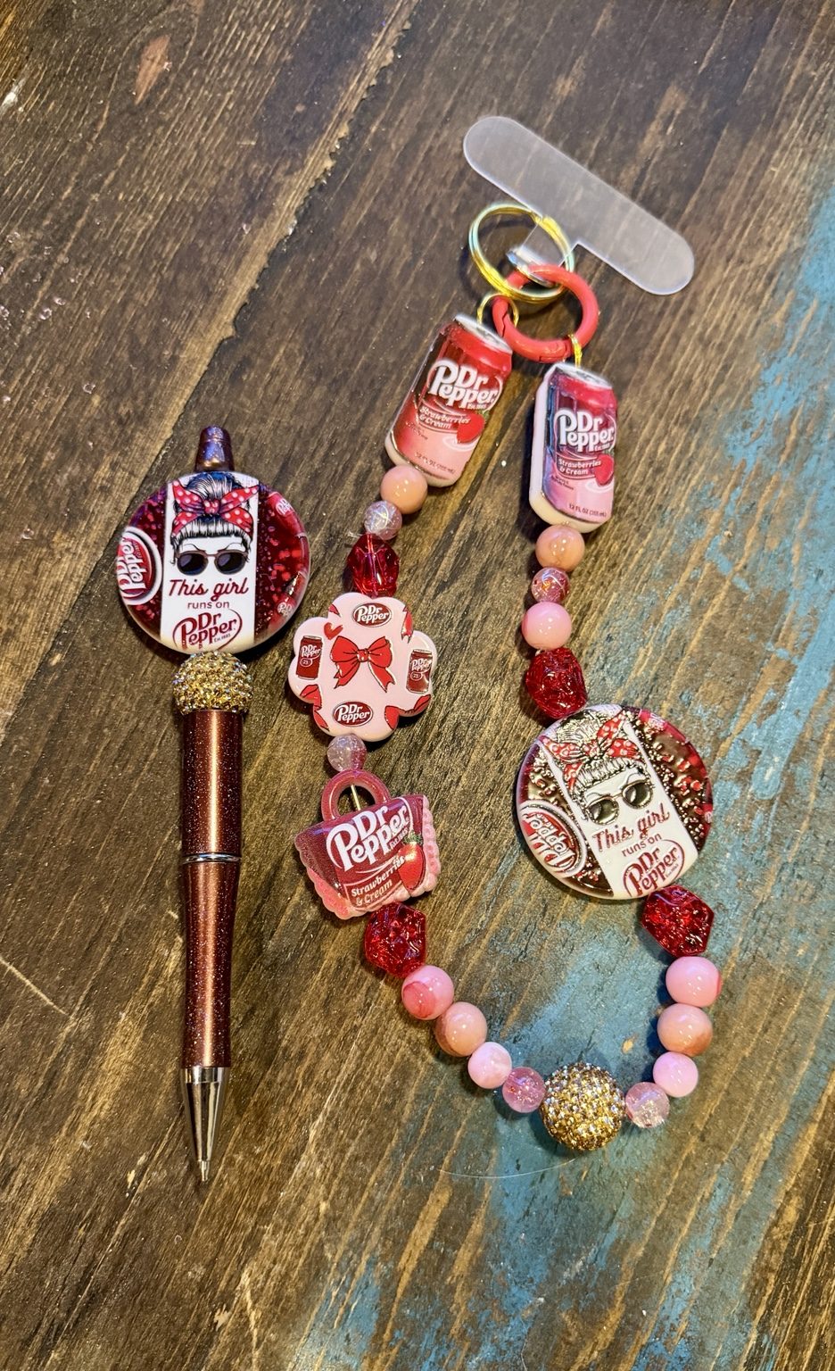 Pen and Keychain Set #4