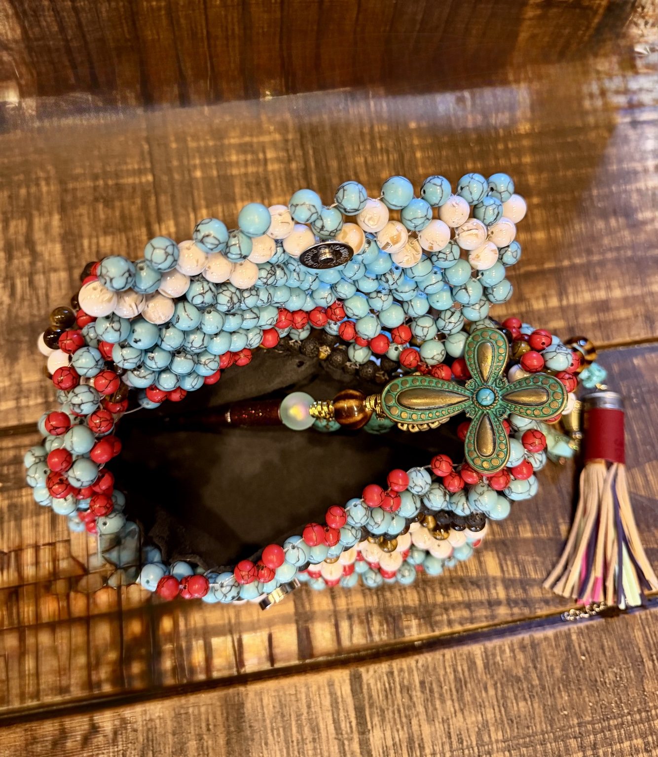 Western Turquoise Trail Beaded Bag view 5