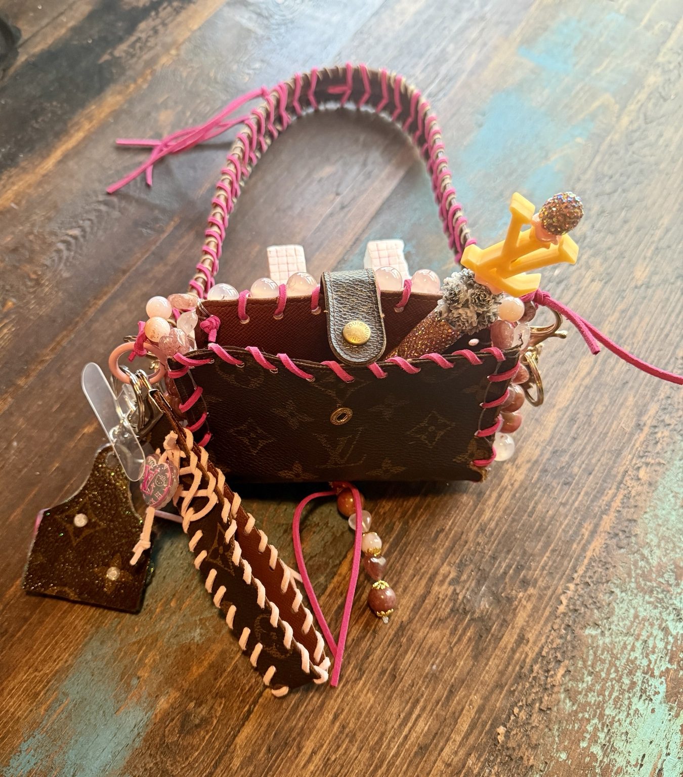 Rose Canyon Up-Cycled Luxury Shoulder Bag photo 4