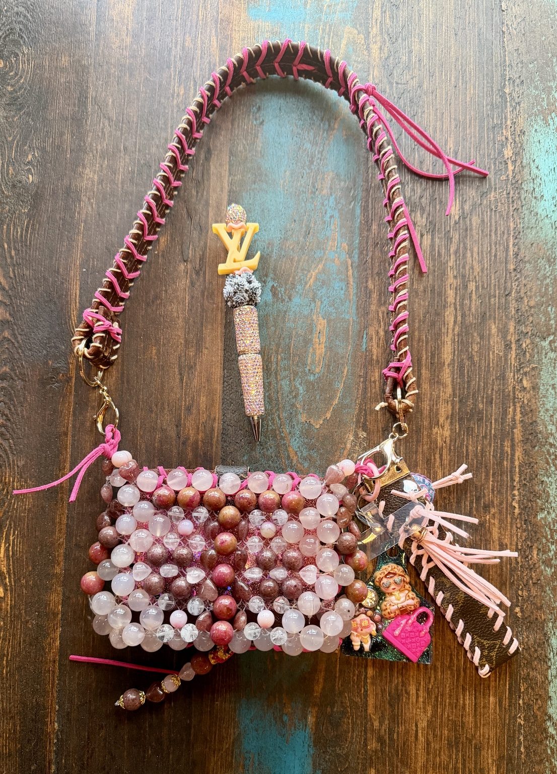 Rose Canyon Up-Cycled Luxury Shoulder Bag photo 3