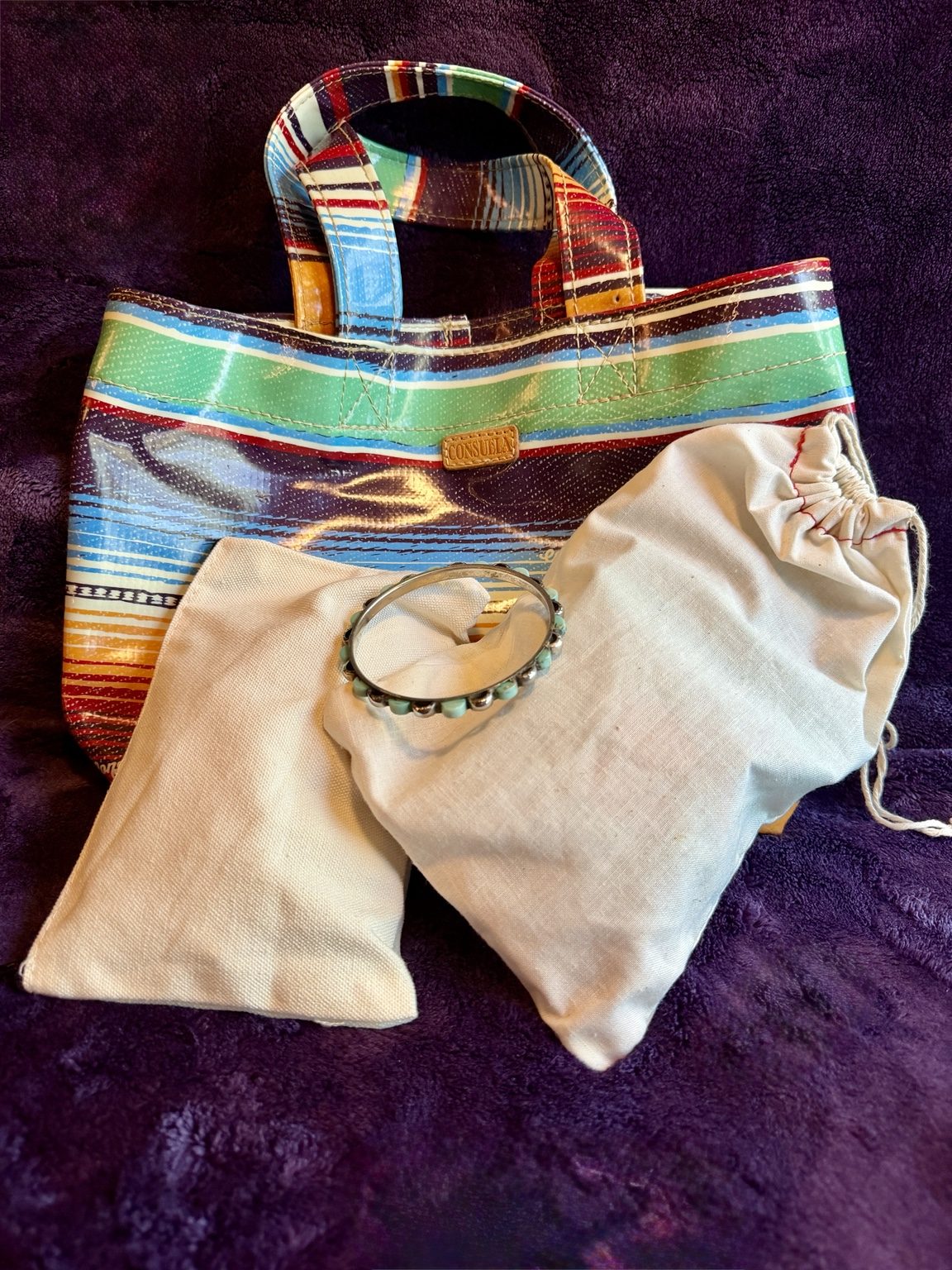Southwestern Serape Mystery Collection bag and included items