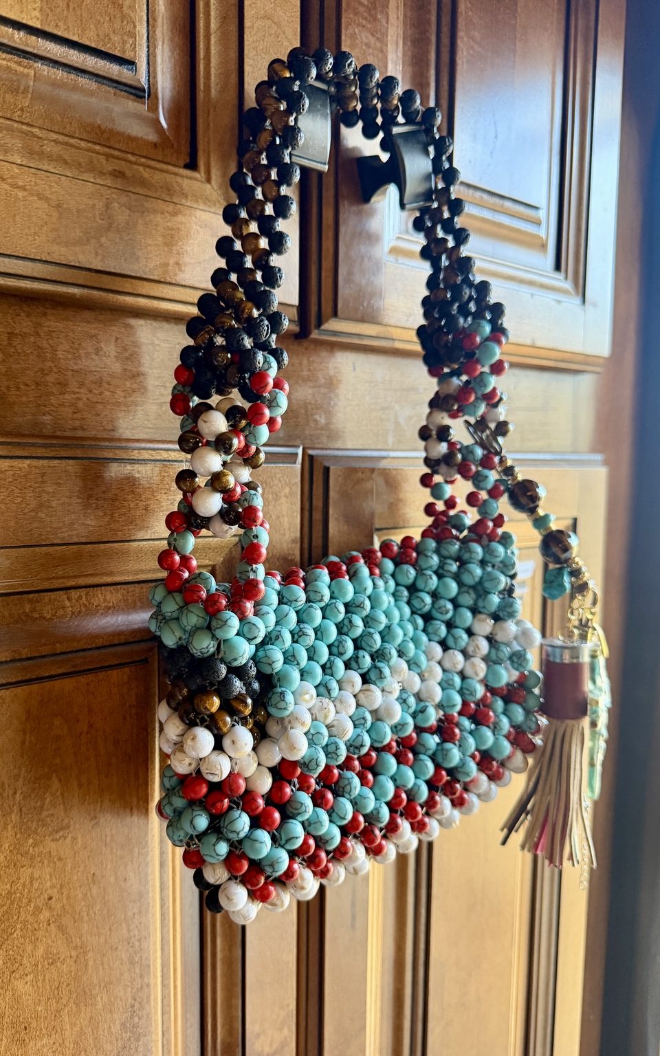 Western Turquoise Trail Beaded Bag view 2