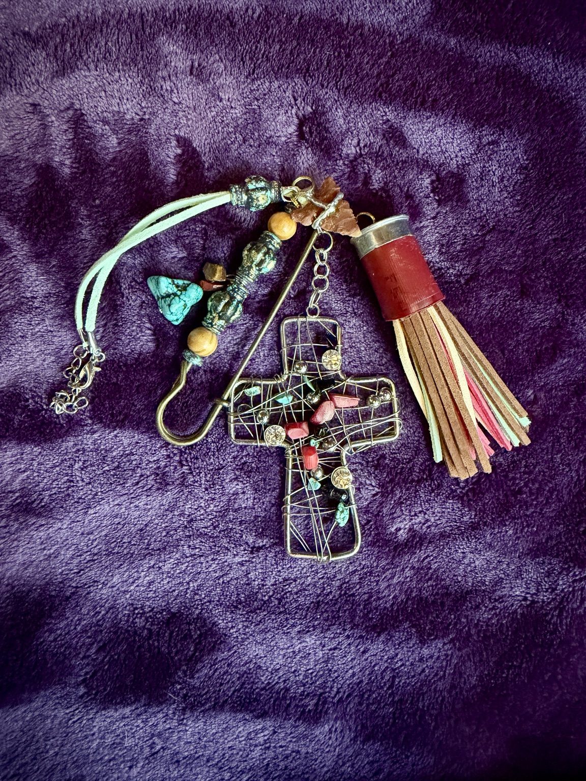 $10 Keychain #4 — Western Cross & Tassel Keychain