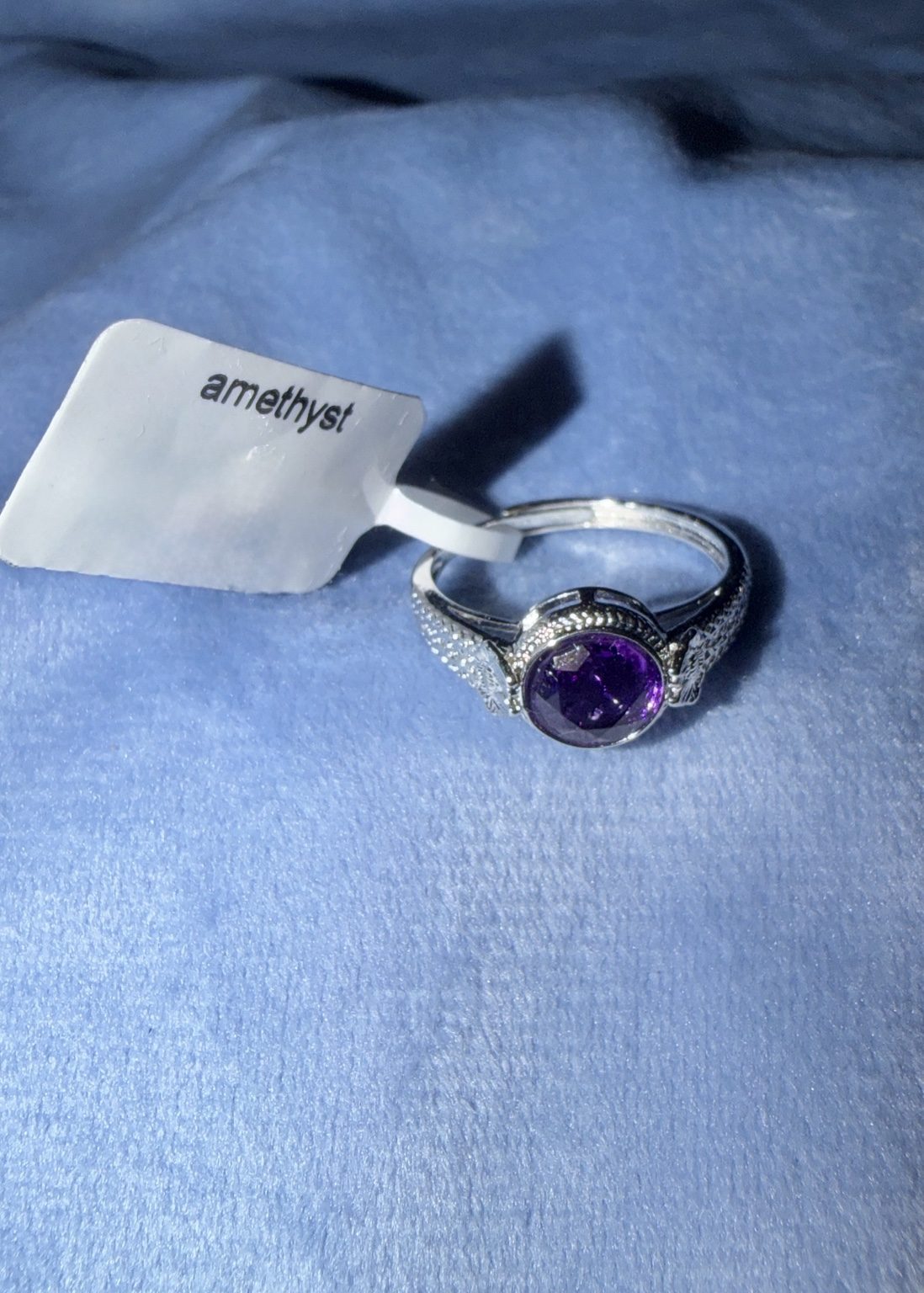 Amethyst Adjustable Ring
