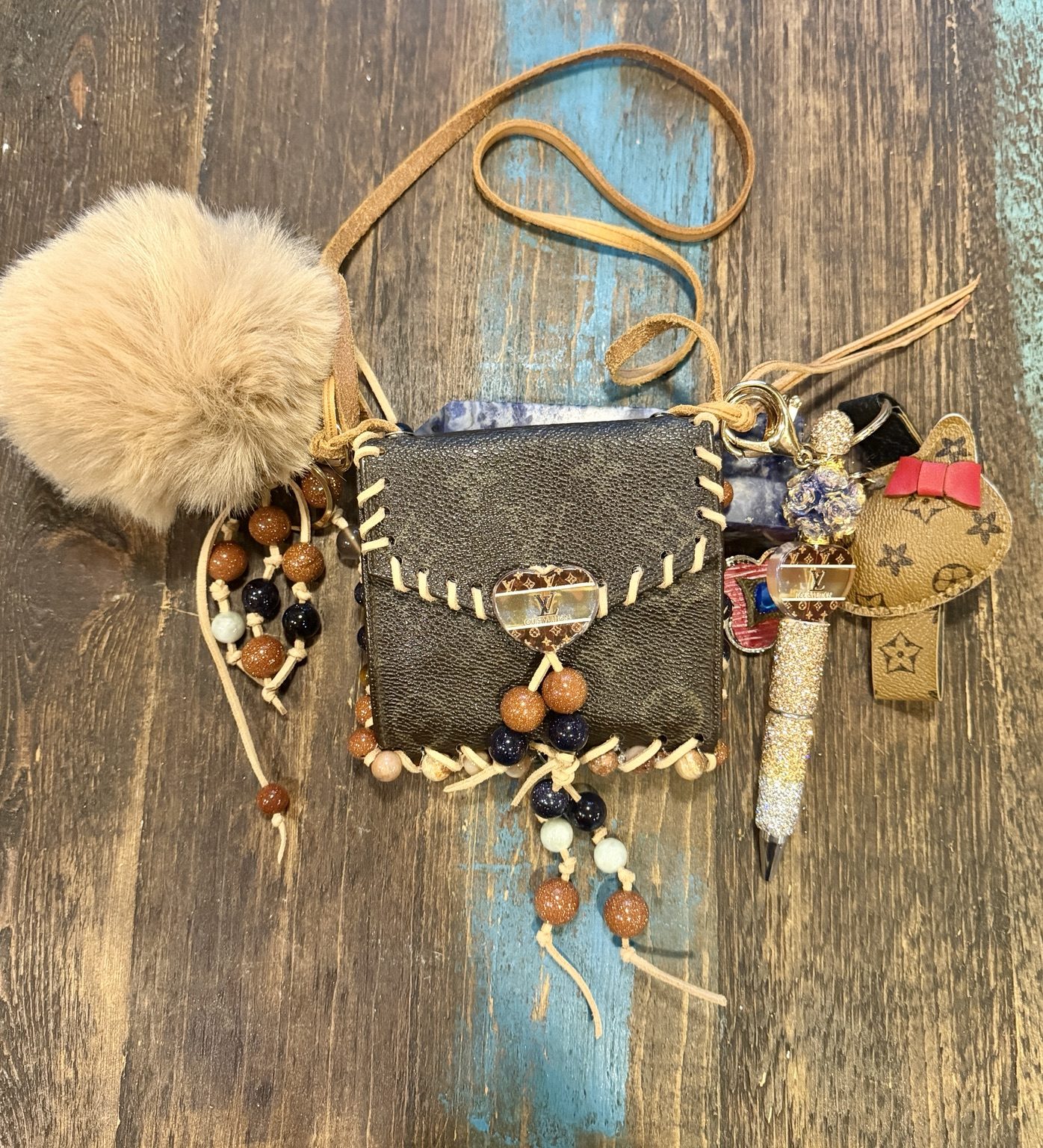 Sundown Trail Up-Cycled Luxury Coin Purse photo 3