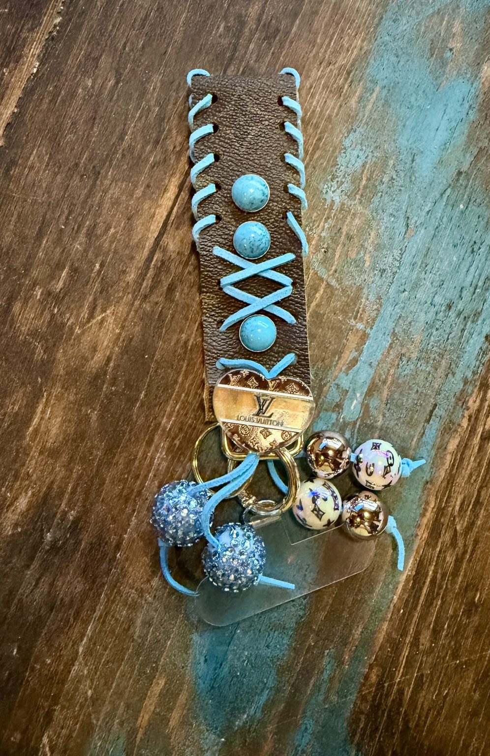 Turquoise Trail Up-Cycled Luxury Phone Wristlet