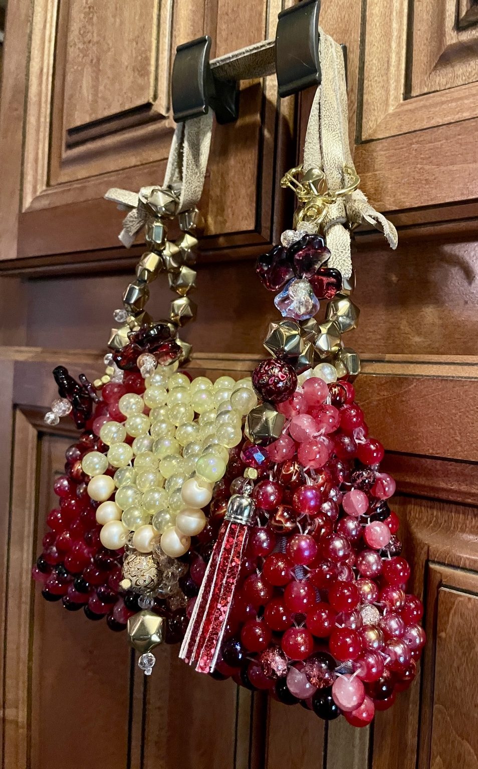 Ruby Ember Glass Beaded Bag photo 1