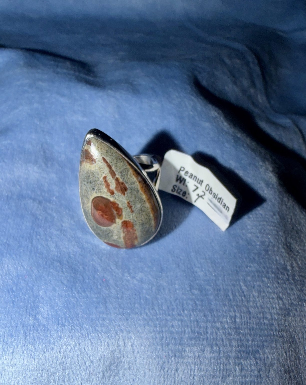 Peanut Obsidian Ring